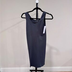 NWT Spiritual Gangster Fitted Scoop Neck Tank, Charcoal